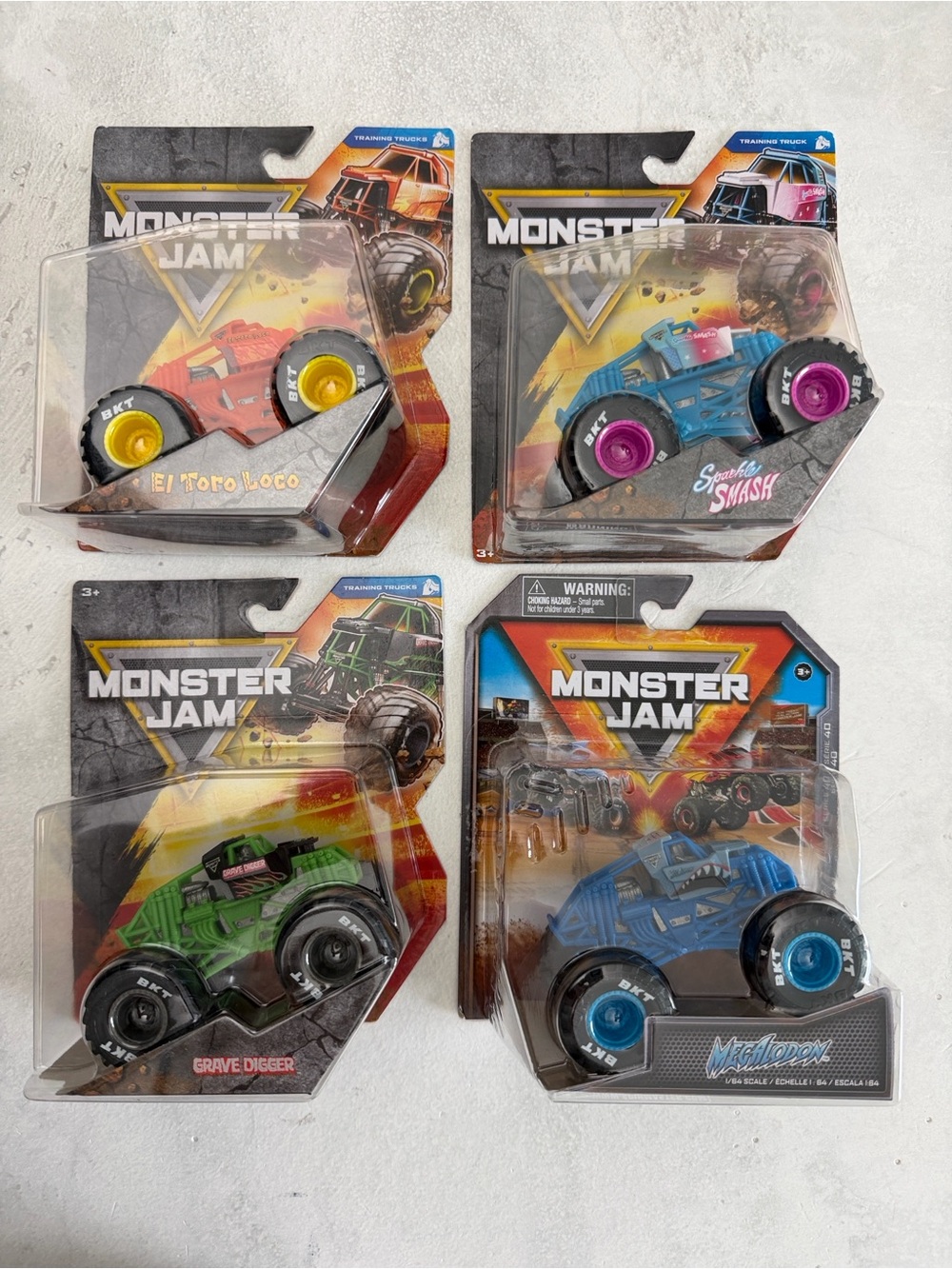 2025 Chase Monster Jam Training Trucks 1:64 scale die cast Monster Trucks